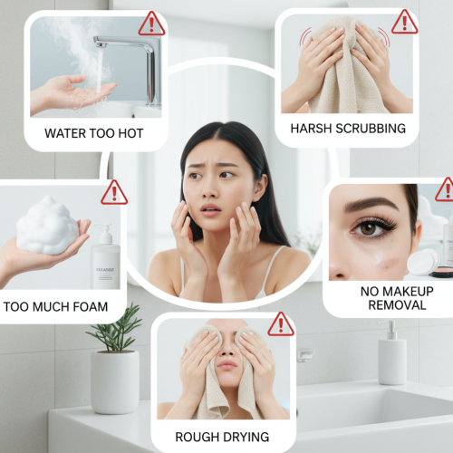 5 Sai Lầm Khi Rửa Mặt Khiến Da Dễ Lão Hóa